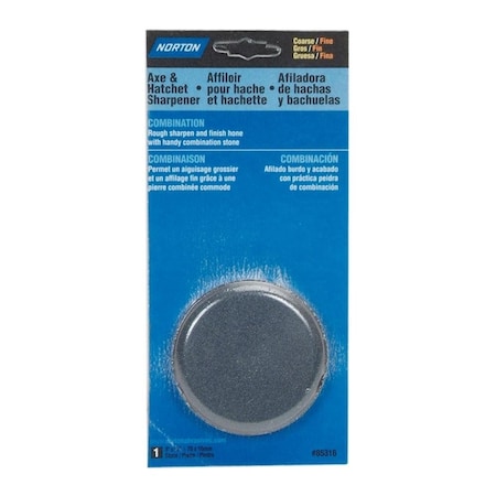 Norton Co SHARPENING STONES, Axe & Hatchet Sharpener, Size: 3 x 5/8 round 076607-85316